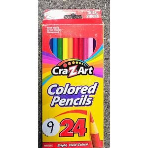 Box 24 Cra-Z-art Colored Pencils Bright Vivid Not Toxic BRAND NEW